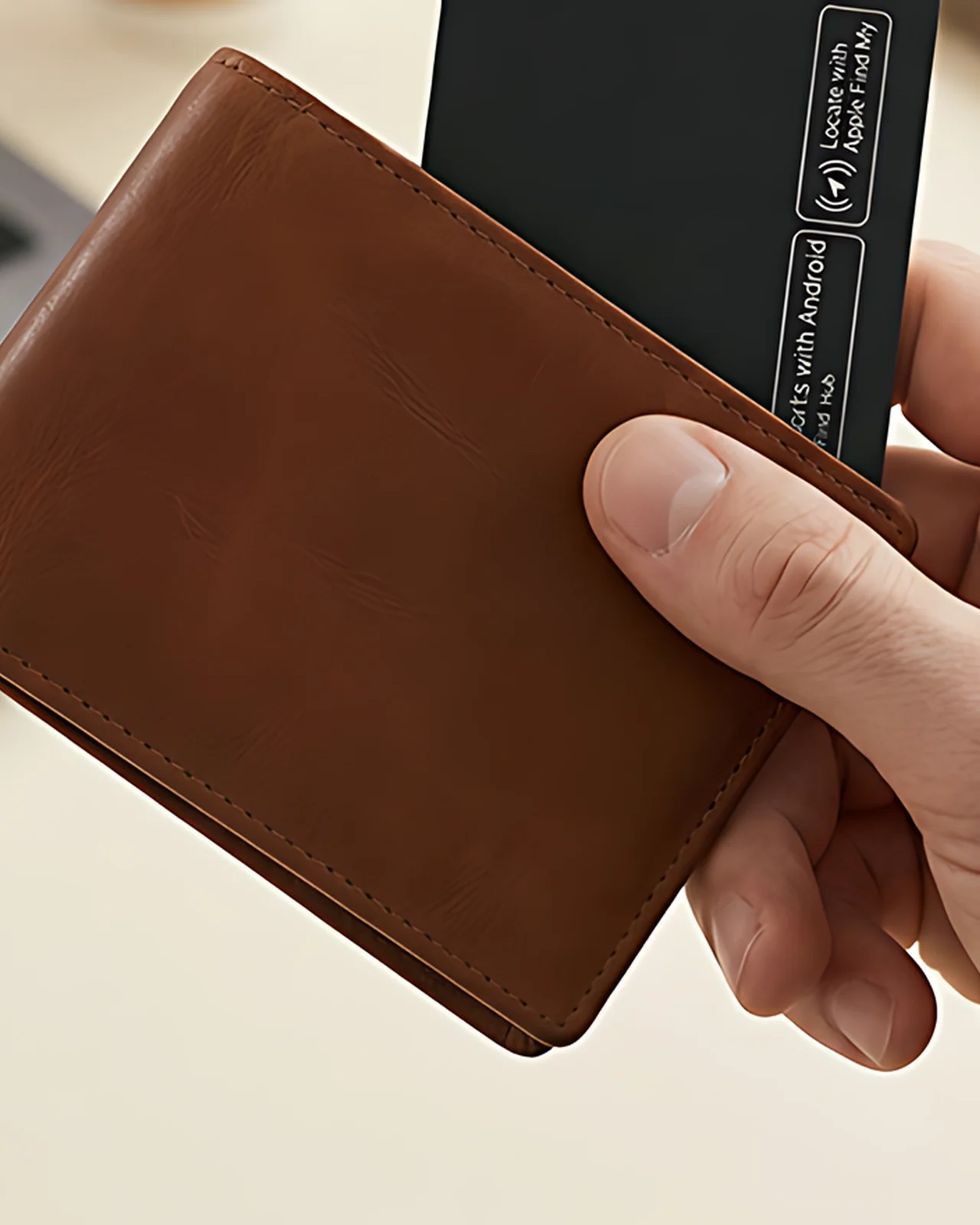 Kardvo Card glissée dans un portefeuille