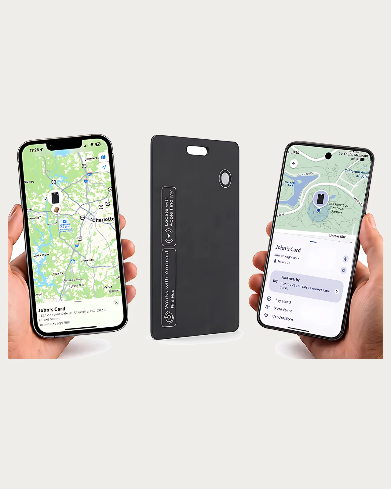 La carte dans Localiser sur iPhone et Find Hub sur Android